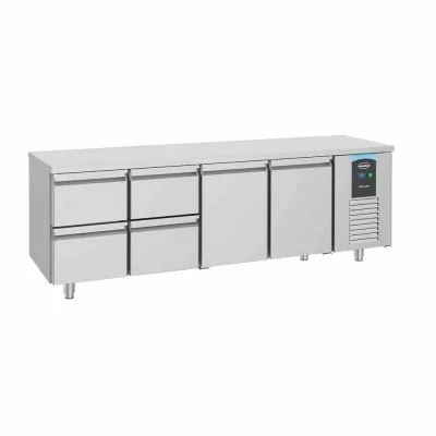 COMBISTEEL - Table réfrigérée 2 portes 4 tiroirs Energy line 700