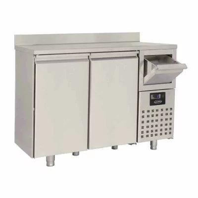 COMBISTEEL - Table réfrigérée 2 portes avec tiroir pour café