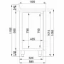 COMBISTEEL - Table réfrigérée 3 portes avec tiroir pour café