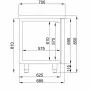 COMBISTEEL - Table réfrigérée 2 portes et 2 tiroirs monoblock Energy line 700
