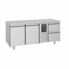 COMBISTEEL - Table réfrigérée 2 portes et 2 tiroirs monoblock Energy line 700