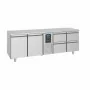 COMBISTEEL - Table réfrigérée 2 portes et 4 tiroirs monoblock Energy line 700
