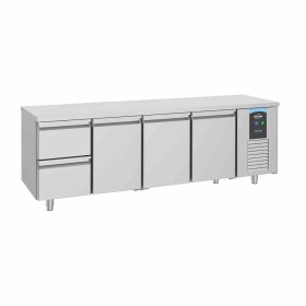 COMBISTEEL - Table réfrigérée 3 portes 2 tiroirs Energy line 700