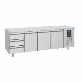 COMBISTEEL - Table réfrigérée 3 portes 3 tiroirs Energy line 700