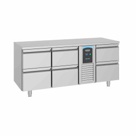 COMBISTEEL - Table réfrigérée 6 tiroirs monoblock Energy line 700