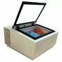 COMBISTEEL - Vitrine à crème glacée blanc de table s'ouvre du côté client 3x5 L