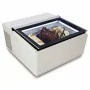 COMBISTEEL - Vitrine à crème glacée blanc de table s'ouvre du côté client 3x5 L