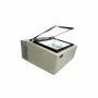 COMBISTEEL - Vitrine à crème glacée blanc de table s'ouvre du côté client 3x5 L