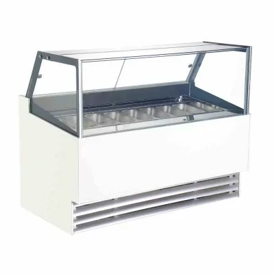 COMBISTEEL - Vitrine à crème glacée Borneo 12x5 L