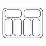 COMBISTEEL - Vitrine à crème glacée Corsica 6x5 L
