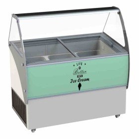 COMBISTEEL - Vitrine à crème glacée Curacao 10x5 L