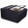 COMBISTEEL - Vitrine à crème glacée noir de table s'ouvre du côté client 3x5 L