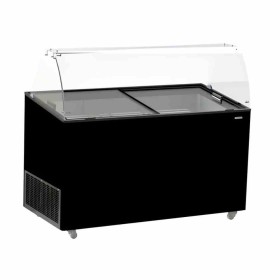 COMBISTEEL - Vitrine à crème glacée Tenerife noir 10x5 L