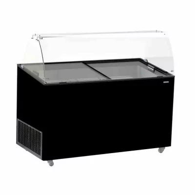 COMBISTEEL - Vitrine à crème glacée Tenerife noir 10x5 L