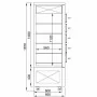 COMBISTEEL - Vitrine de pâtisserie réfrigérée 400 L