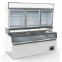 COMBISTEEL - Congélateur murale frigorifique blanc 3 portes en verre