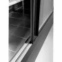 DIAMOND - Vitrine murale noire ventilée 2 portes coulissantes L. 1000 mm