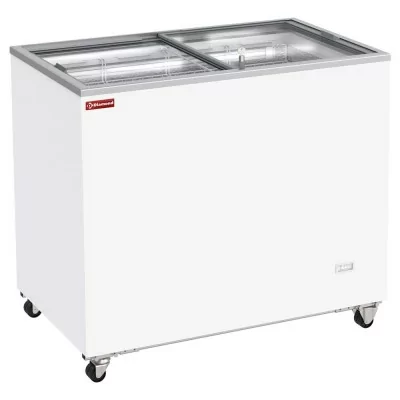 DIAMOND - Conservateur bahut 303 L couvercles coulissants sur roulettes