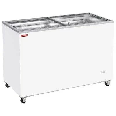 DIAMOND - Conservateur bahut 410 L couvercles coulissants sur roulettes