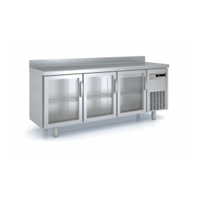 CORECO - Meuble 600 positif 3 portes vitrées