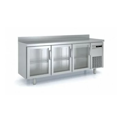 CORECO - Meuble 600 positif 3 portes vitrées