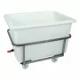 L2G - Bac à glace polyéthylène 220 litres sur chassis inox roulant