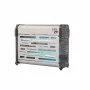 L2G - Exterminateur d'insectes inox LED 2 x 7 W avec chaînette inox et 2 crochets