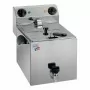 L2G - Friteuse électrique 1 cuve de 8 L avec robinet de vidange