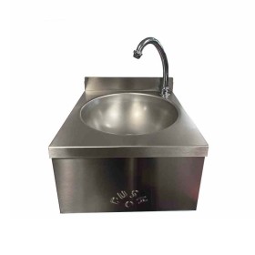 L2G - Lave-mains cuve Ø 255 mm dosseret avec col de cygne mitigeur eau chaude/froide 