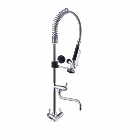L2G - Douchette sur plonge monotrou 1/4 de tour H. 75 cm avec col de cygne 300 mm