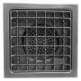 DIAMOND - Caniveau de sol inox 400 x 400 mm sortie latérale