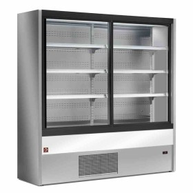 DIAMOND - Vitrine murale réfrigérée ventilée portes coulissantes GRIS/BLANC L. 2000 mm