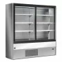 DIAMOND - Vitrine murale réfrigérée ventilée portes coulissantes GRIS/BLANC L. 2000 mm