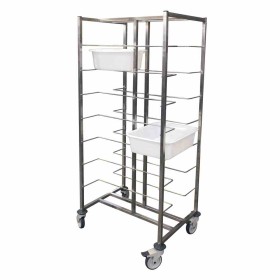 L2G - Echelle inox soudée pour 16 bacs de diviseuse