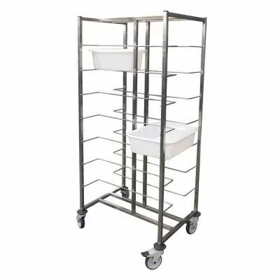 L2G - Echelle inox soudée pour 16 bacs de diviseuse