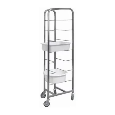 L2G - Echelle inox soudée pour 8 bacs de diviseuse
