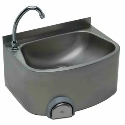 L2G - Lave-mains inox commande fémorale par bouton poussoir