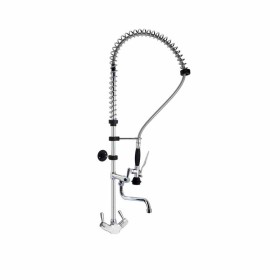 L2G - Douchette EC/EF sur plonge monotrou 1/4 de tour H. 75 cm col de cygne 300 mm