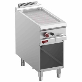 DIAMOND - Déclassé - Plaque de cuisson rainurée gaz module 1/2 armoire ouverte
