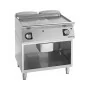 GIORIK - Déclassé - Plancha gaz UNIKA 700 sur baie libre 2 zones inox rainurées L. 800 mm