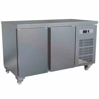 DIVERSO - Déclassé - Table froide ventilée sur roues 260 L, 2 portes GN 1/1
