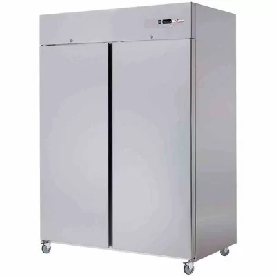 DIVERSO - Déclassé - Armoire réfrigérée inox sur roues 1400 L, 2 portes GN 2/1