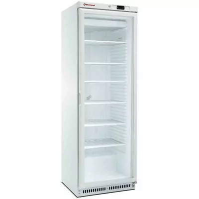 DIAMOND - Déclassé - Armoire congélateur statique porte vitrée 400 L blanc