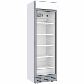 DIVERSO - Déclassé - Vitrine ventilée positive 382 L blanche avec caisson lumineux