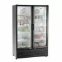 BARTSCHER - Armoire froide bi-température 820 L extérieur noir portes vitrées