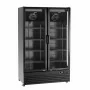 BARTSCHER - Armoire froide bi-température 820 L noire portes vitrées