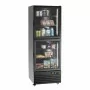 BARTSCHER - Armoire froide bi-température 430 L noire portes vitrées