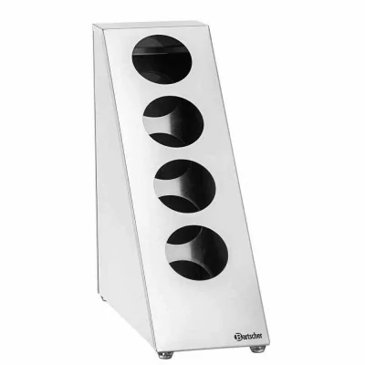 BARTSCHER - Bac couverts 4 compartiments 180x480x475 mm