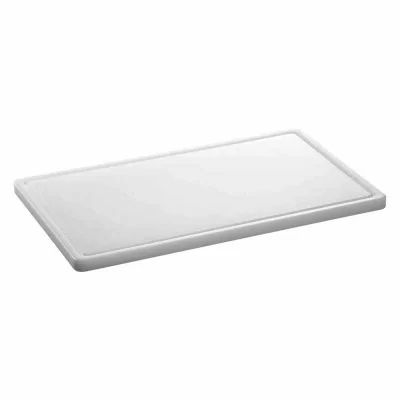 BARTSCHER - Planche à découper avec rigole 530 x 320 blanche