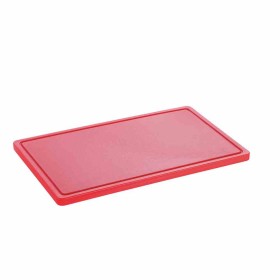 BARTSCHER - Planche à découper avec rigole 530 x 320 rouge